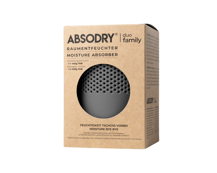 Fuktfjerner Duo Family grå - Absodry